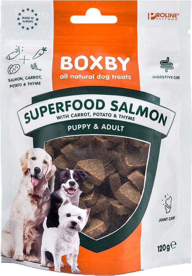 Proline Boxby hondensnoepjes Superfood zalm 120 g