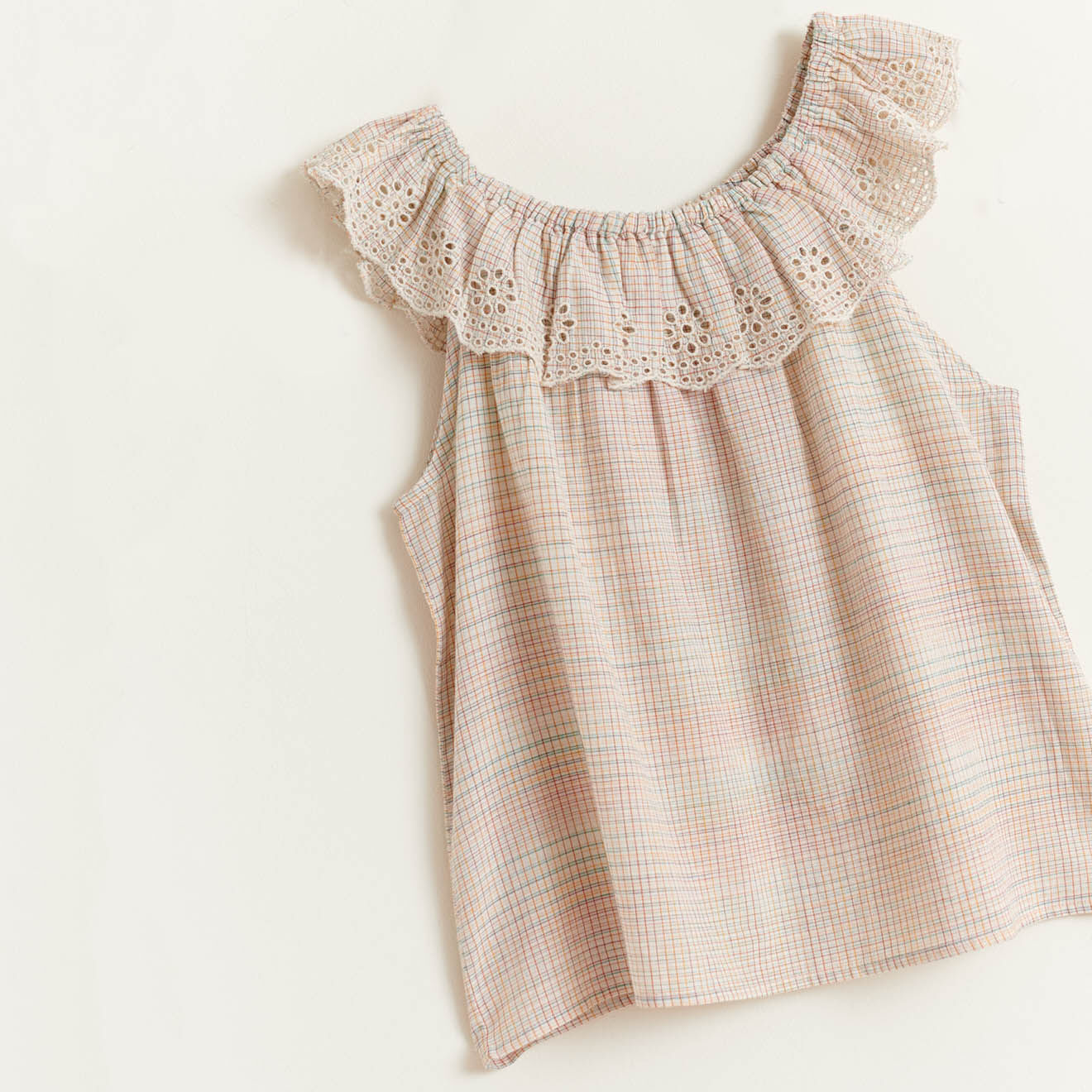Bellerose Top en Coton Pupil à broderie anglaise multicolore