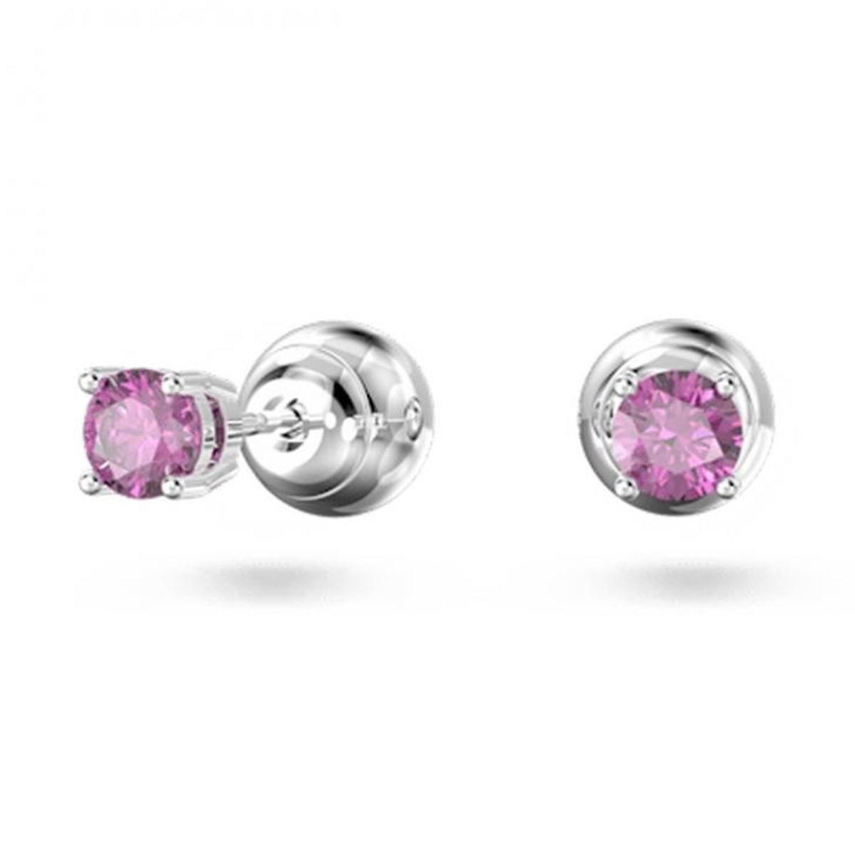 Boucles d'oreilles clous Swarovski roses
