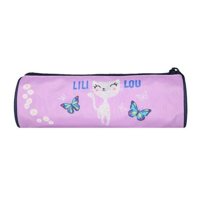 Trousse ronde Lili Lou - 1 compartiment - violet - Bagtrotter