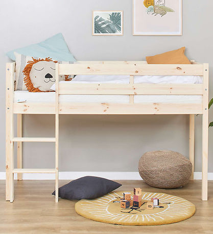 Hoppekids Seng - Halvh?j - ECO Comfort - Natural Wood
