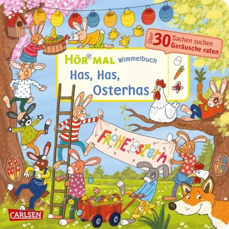 Carlsen Verlag Hör mal (Soundbuch): Wimmelbuch: Has, Has, Osterhas