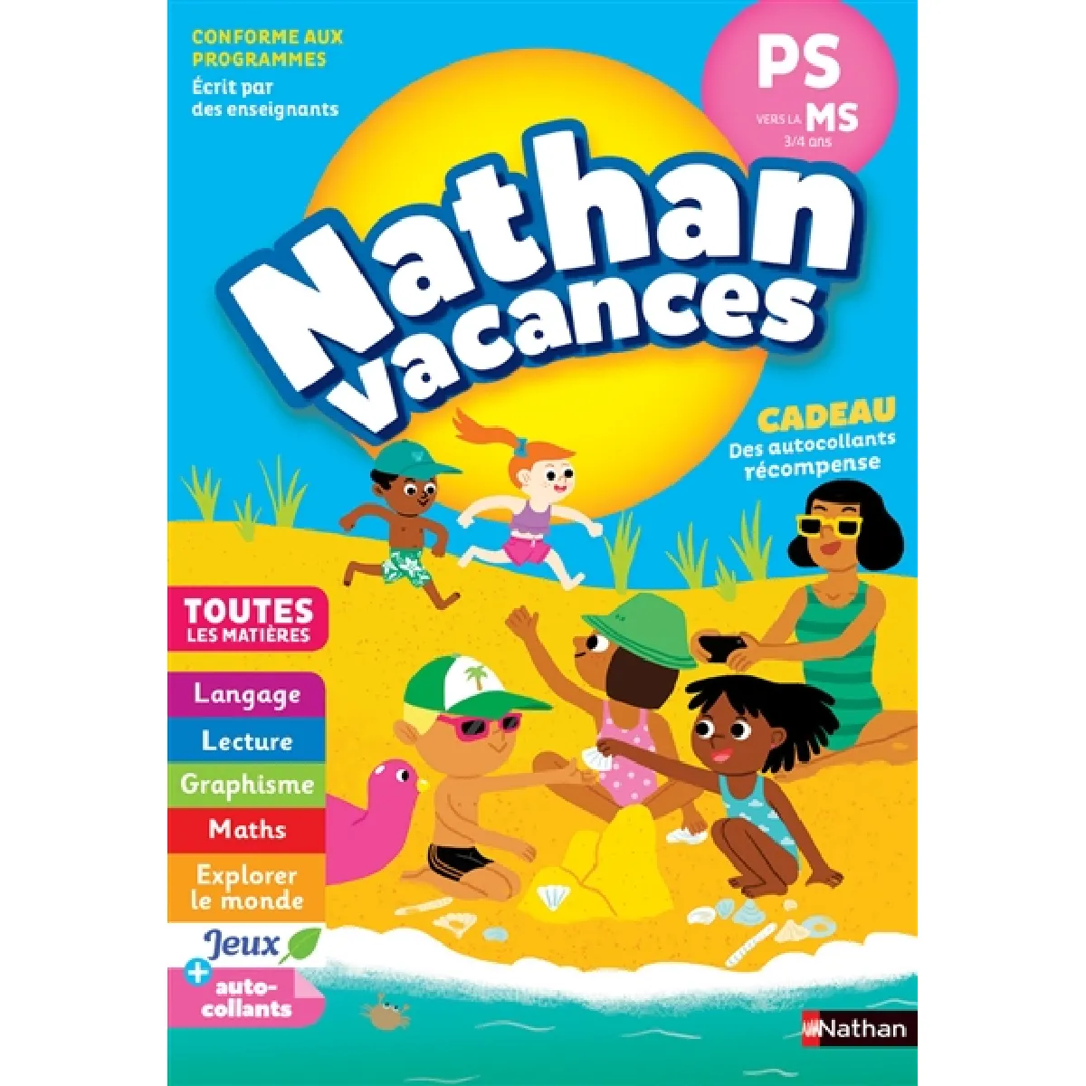 Nathan vacances, PS vers la MS, 3-4 ans : toutes les matières