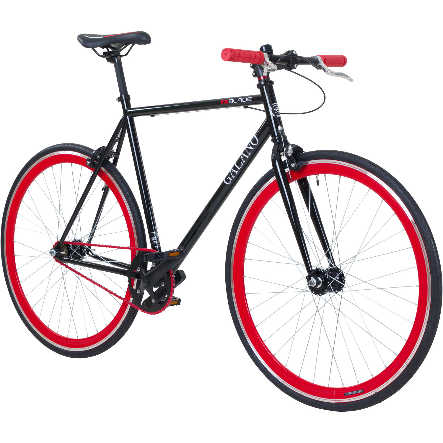 Galano Blade Fixie Fahrrad 28 Zoll Singlespeed 165 - 195 cm retro Urban Bike mit Flip Flop Nabe für Fixed Gear und Freilauf