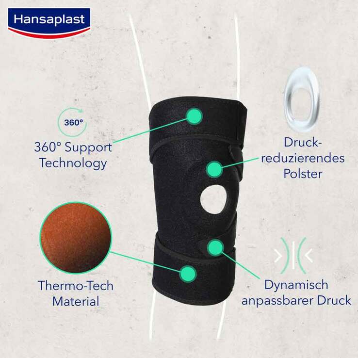 Hansaplast Knie-Bandage verstellbar, 1 St