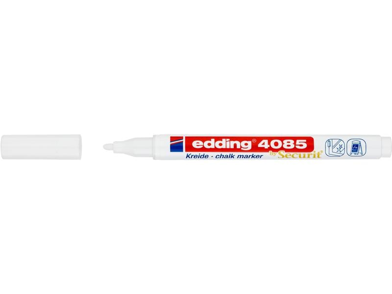 edding Kreidemarker 4085 Weiss Kreidestift für deckende Gestaltungen