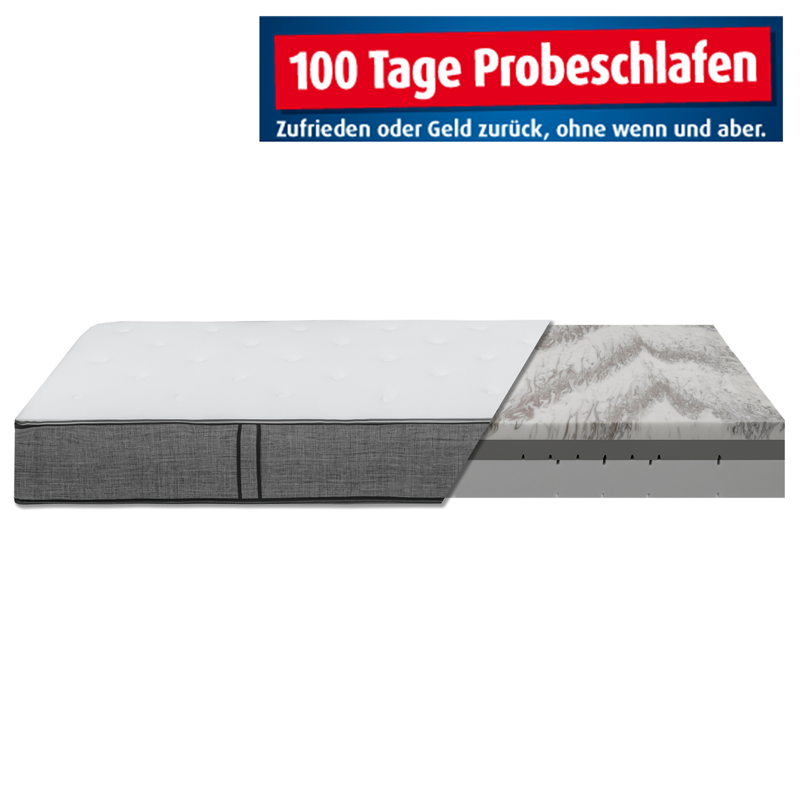 Gel-Kaltschaummatratze SILVERSLEEP - 90x190 cm