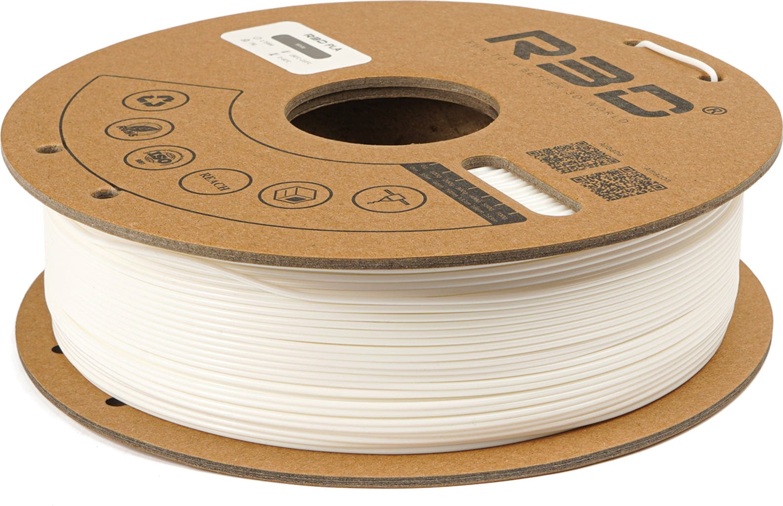 R3D  PLA White, 1.75 mm / 1000 g    Günstiges PLA-Filament in Weiß