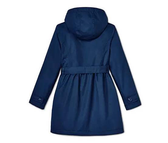 Allwetter-Trenchcoat mit recyceltem Material
