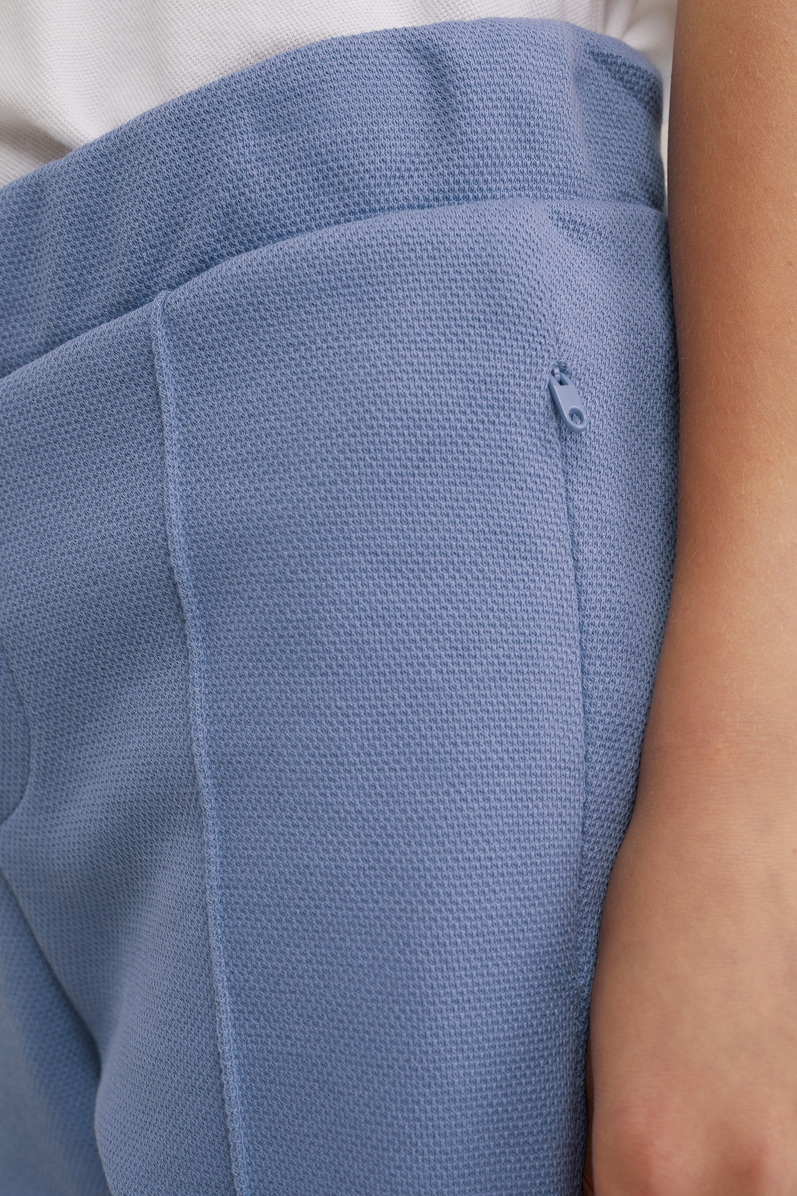Jongens short met structuur WE Fashion Lichtblauw