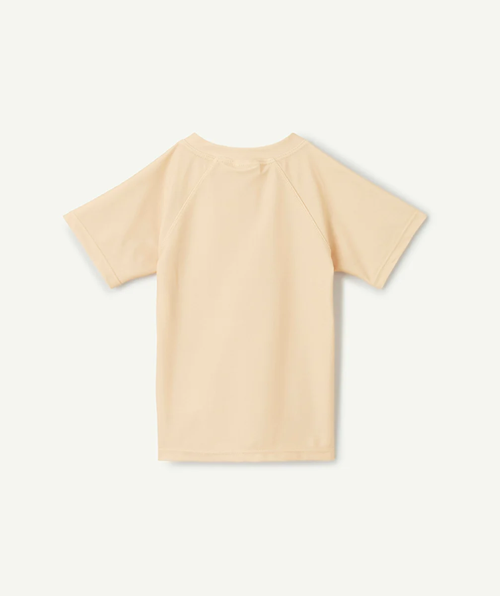 LITTLE DUTCHt-shirt de bain bébé garçon jaune avec motif thème océan