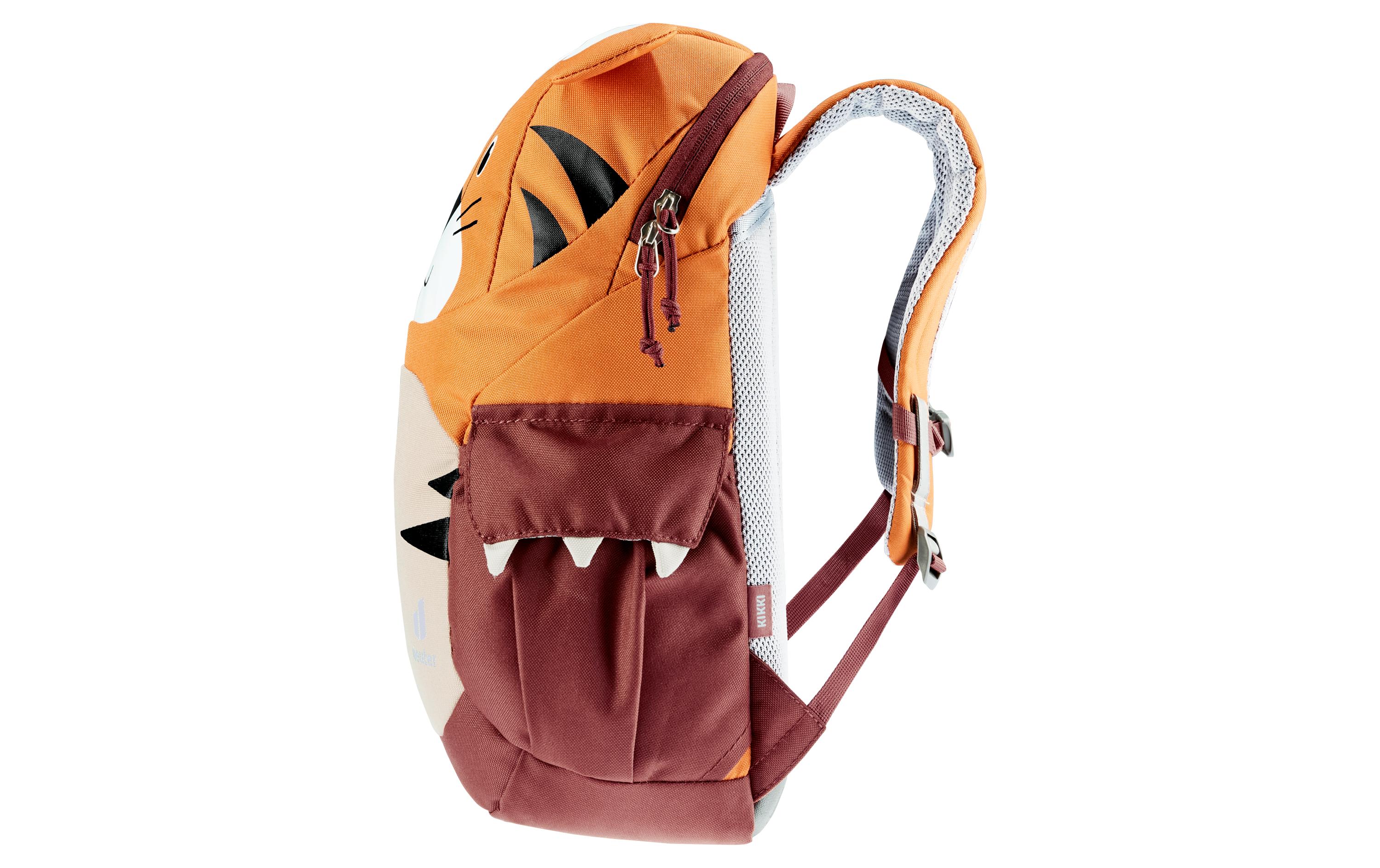 Kindergartenrucksack Kikki 8 l, Braun/OrangeRucksack für Kinder ab 3 Jahren