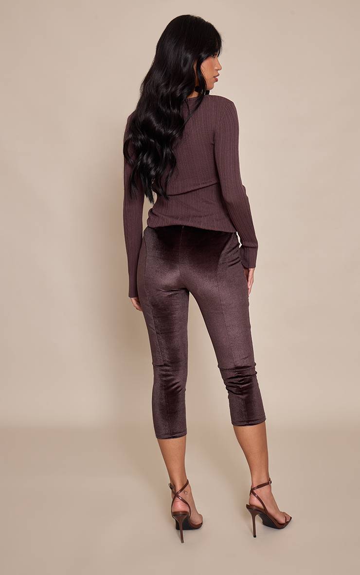 Marron Capri En Velours