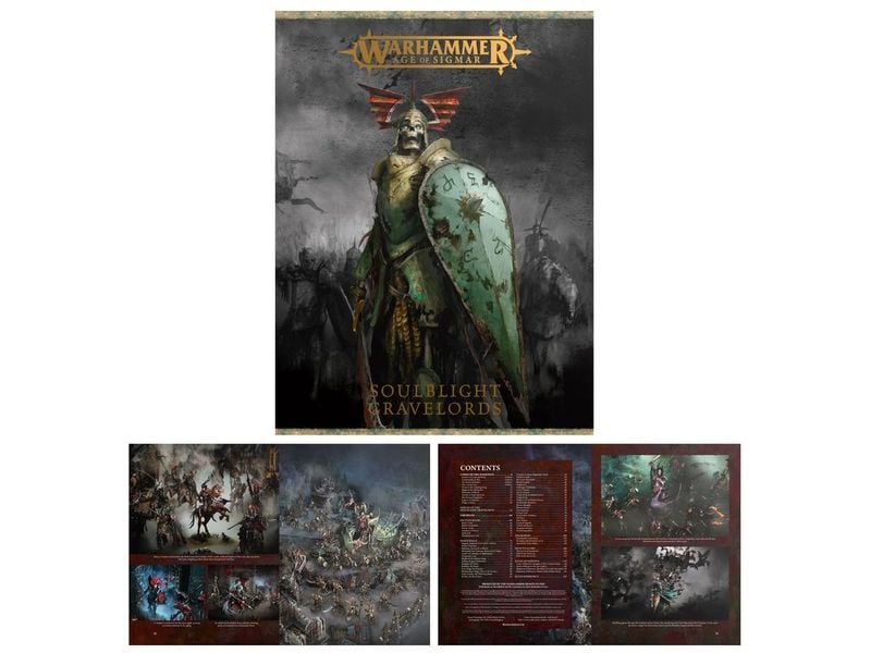 Games Workshop Figuren Starterset Warhammer AoS Armeeset de Warhammer Age of Sigmar, Soulblight Gravelords: Deathrattle Army Set, EN