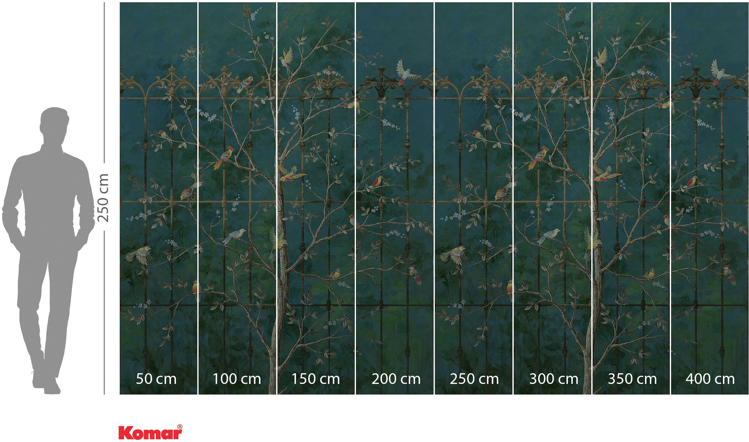 Komar Fototapete »Digitaldruck Vlies -  Park Avenue - Grösse 400 x 250 cm« bedruckt glatt Wohnzimmer, Schlafzimmer