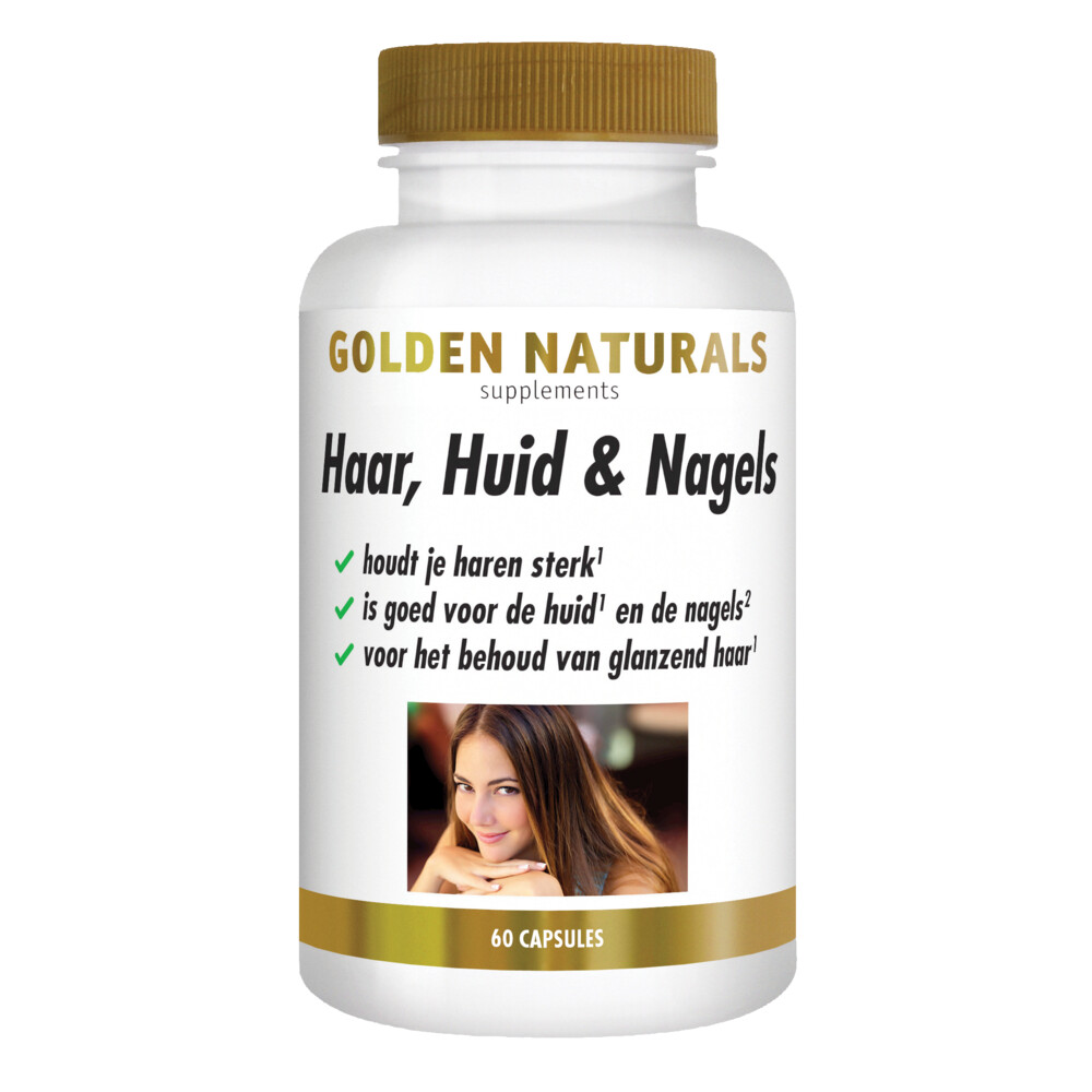 Golden Naturals Haar, Huid & Nagels 60 vegacapsules