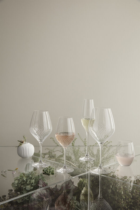 Holmegaard Cabernet Lines Hvidvinsglas klar 36 cl 2 stk. Transparent