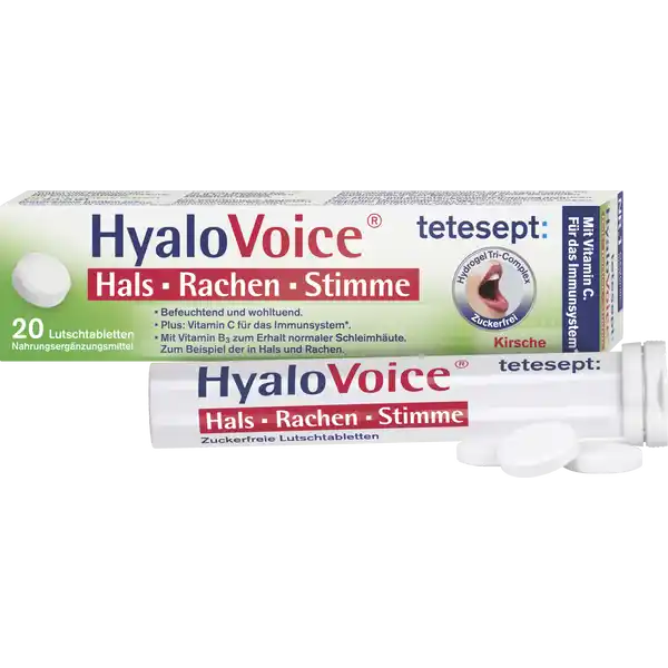 HyaloVoice Hals Rachen Stimme Lutschtabletten