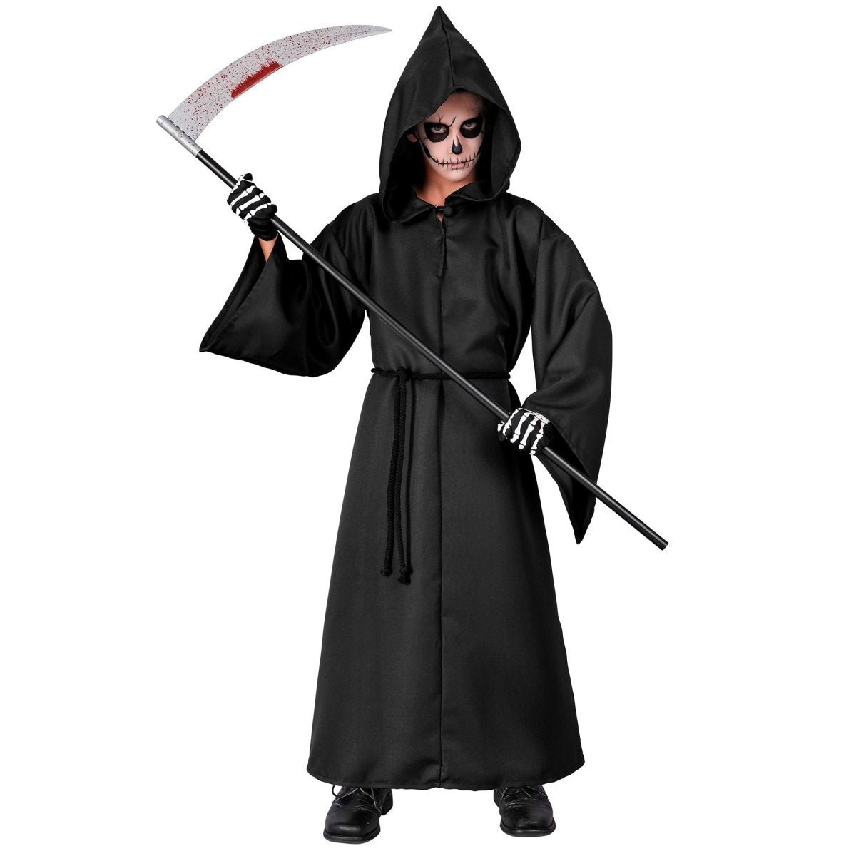 Halloween Kostuum Zwart Kind Magere Hein