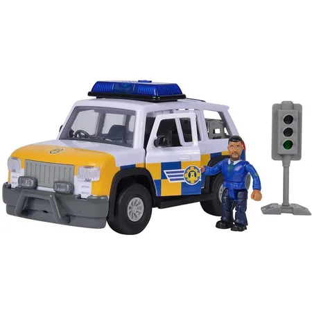 Simba Feuerwehrmann Sam Polizeiauto 4x4 mit Malcom Figur