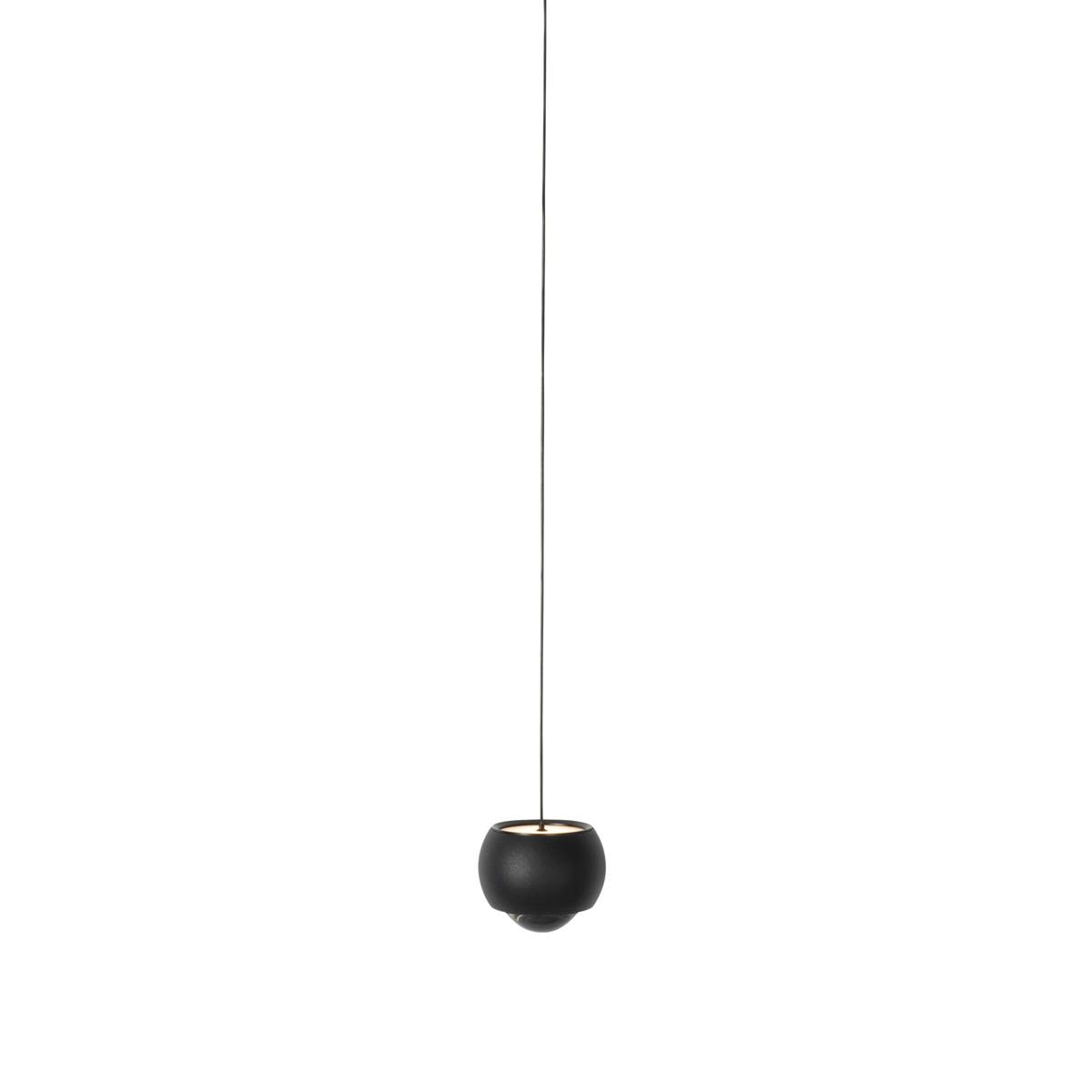 Moderne hanglamp zwart voor railsysteem 1-fase incl. LED - Magnetic Lance