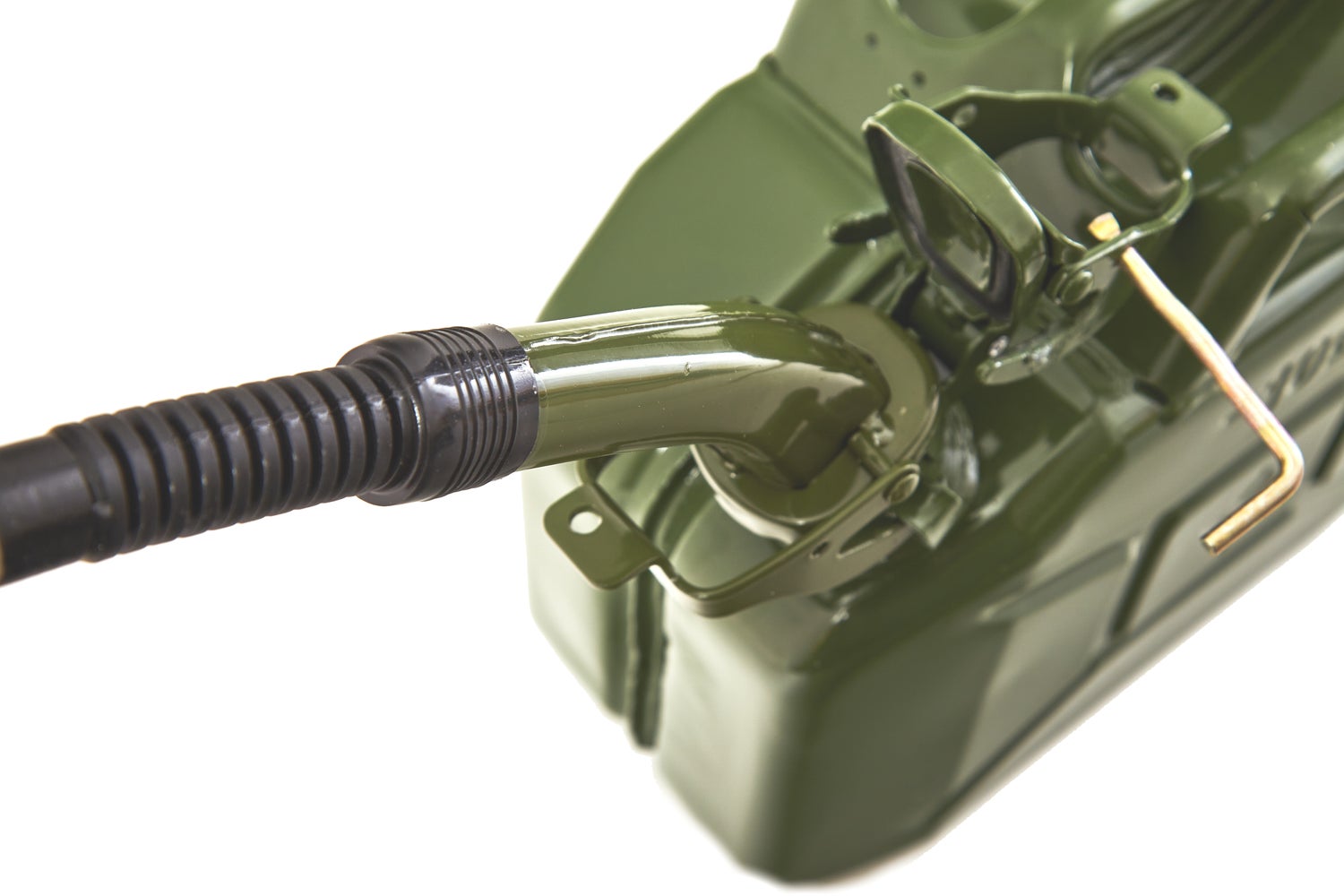 BW Flexibele schenktuit voor metalen brandstof-/benzineblikken 5 / 10 / 20 liter - Flex Standard - Olijfgroen - RAL 6003 - Gemaakt in Europa