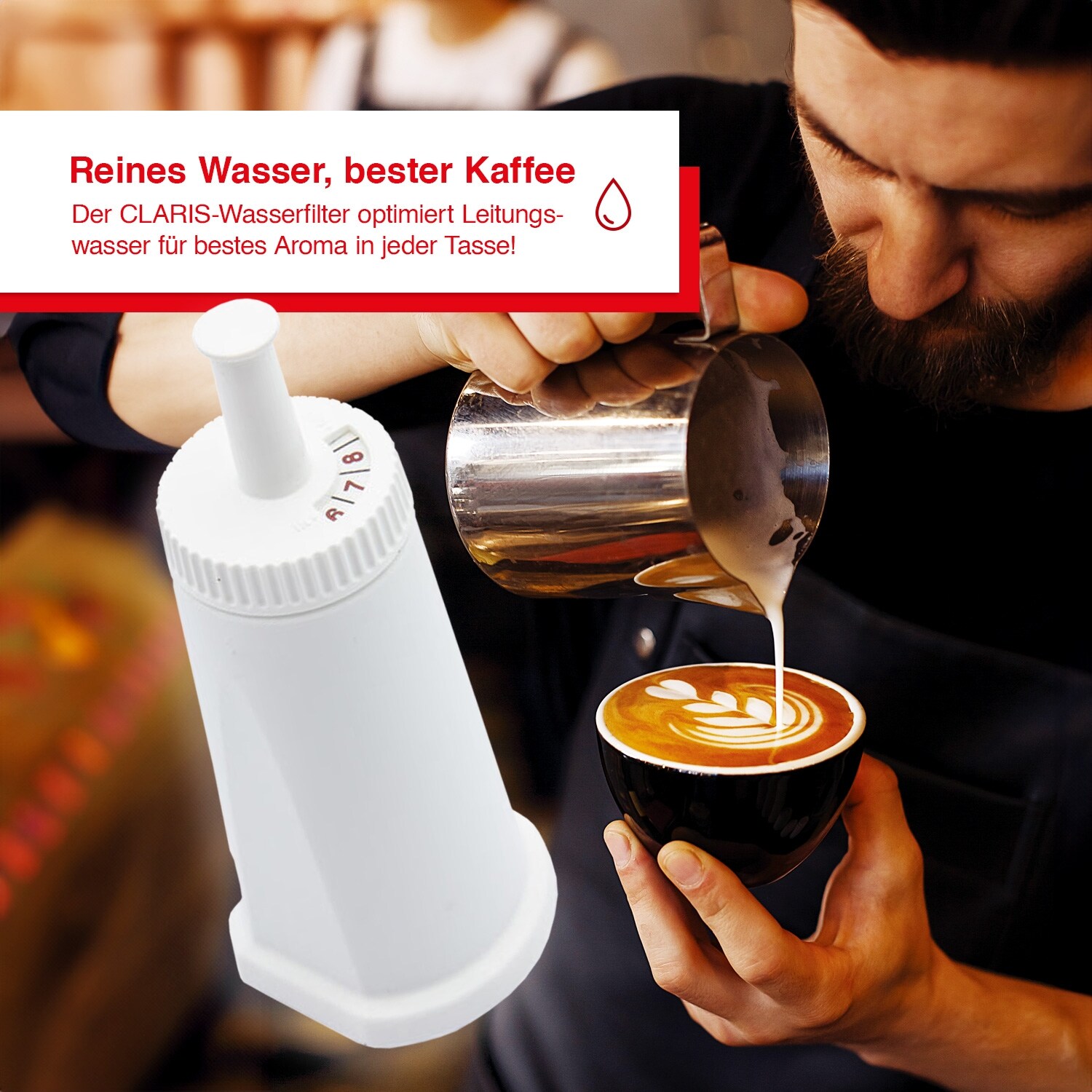 Solis Wasserfilter CLARIS f&amp;uuml;r Espressomaschinen, 2er Set