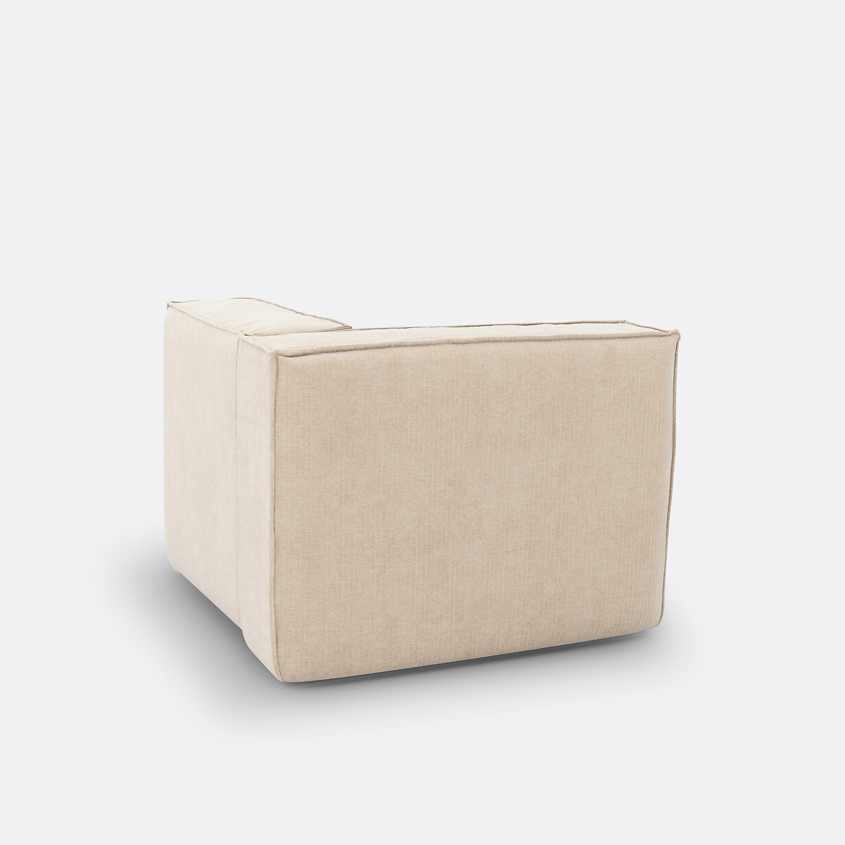 LA REDOUTE INTERIEURS<br>Sofá modular de canto, veludo cotelê vintage, Seven
