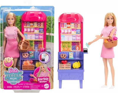 Barbie & Teresa Recipe for Friendship Lekesett med Dukke Marked