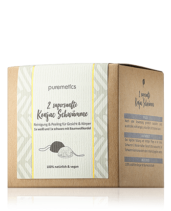 puremetics Accessoires Konjac Schwämme 2-Stück