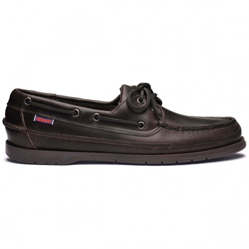 SCHOONER DGL BRUSHED Dk Brown-CHAUSSURES BATEAU POUR HOMME SCHOONER EN CUIR