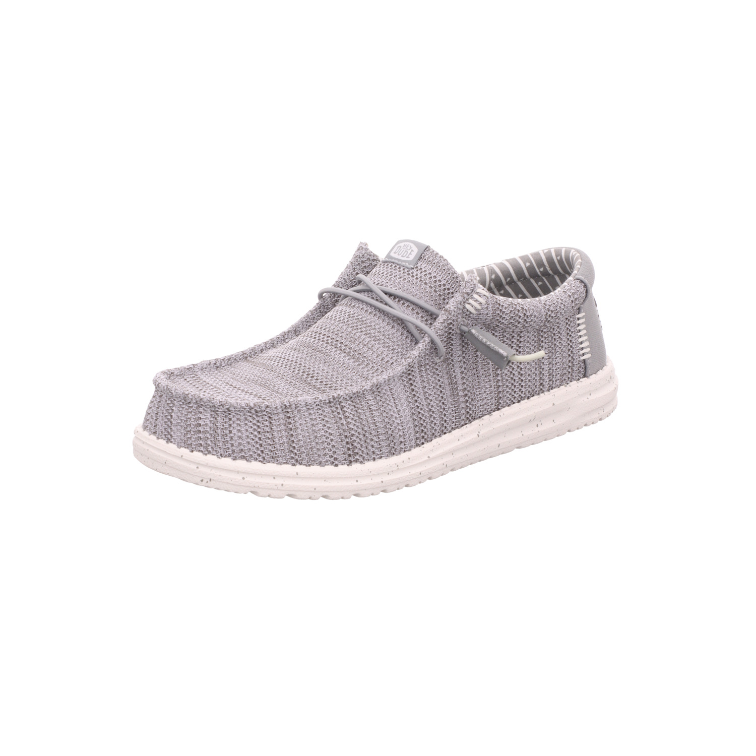 Hey Dude Herren-Slipper Wally Stretch Sox Grau-Weiß