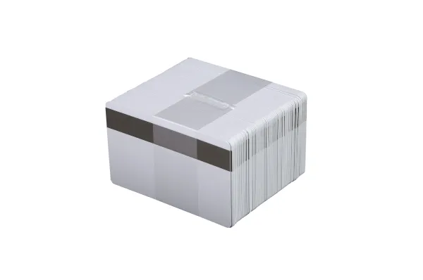 Evolis Classic Blank Cards - 30 mil - hvid - 100 kort Low Coercivity Magnetic Stripe PVC kort (pakke med 5) - for Evolis Dualys Basic, Dualys Mag ISO, Pebble Basic, Pebble Mag ISO, Tattoo 2, TATTOO2