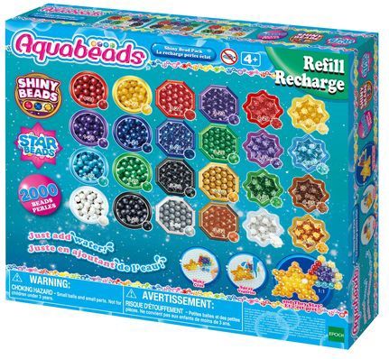 Aquabeads - Navulverpakking - Creatieve Hobby's - 2000 Parels - Metallic Kleur