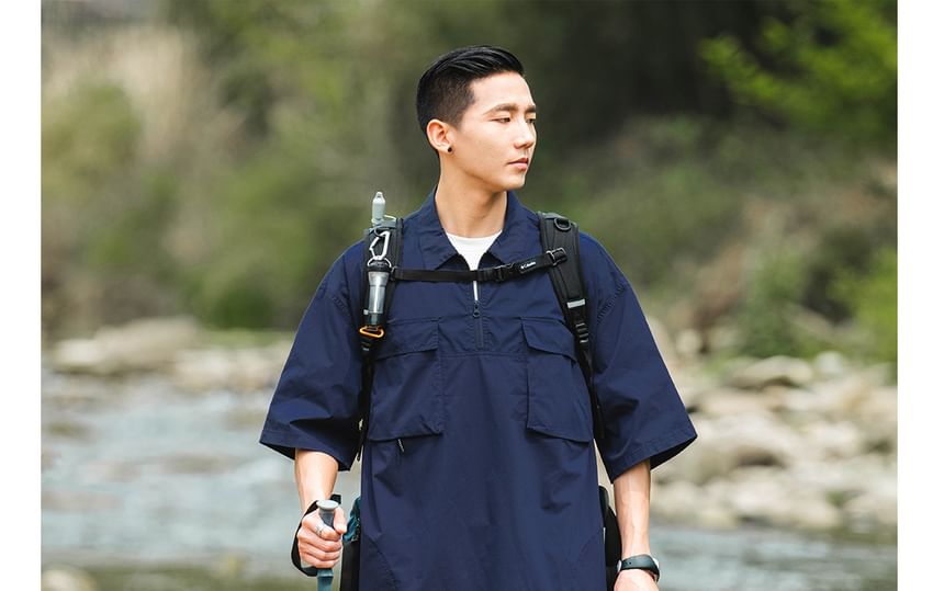 DuckleBeam - Mid Rise Plain Cargo Shorts