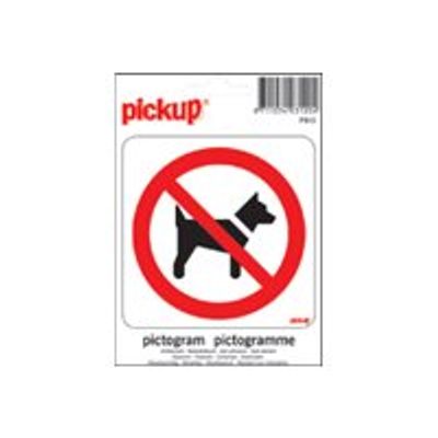 Pickup - Pictogramme rond - Interdit aux chiens - 100 mm