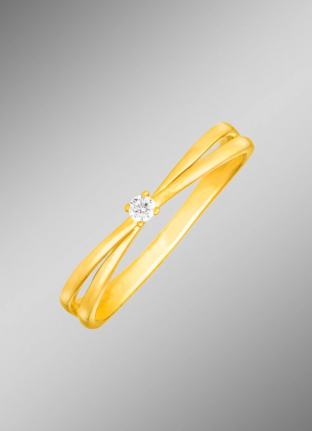 Eleganter Damenring mit Brillant
