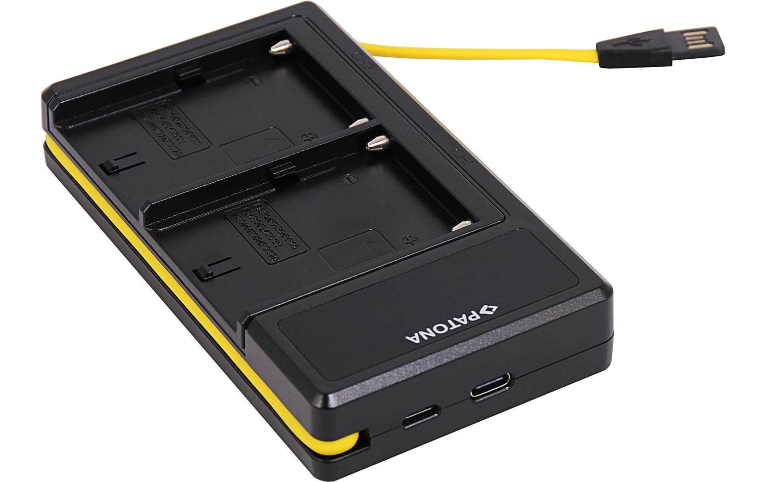 USB Ladegerät Sony NP-FM50, NP-F550, NP-F750 und NP-F970Dual LED USB Ladegerät
