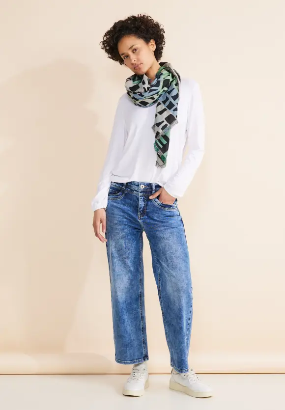 Jacquard Print Tuch - fresh spring green
