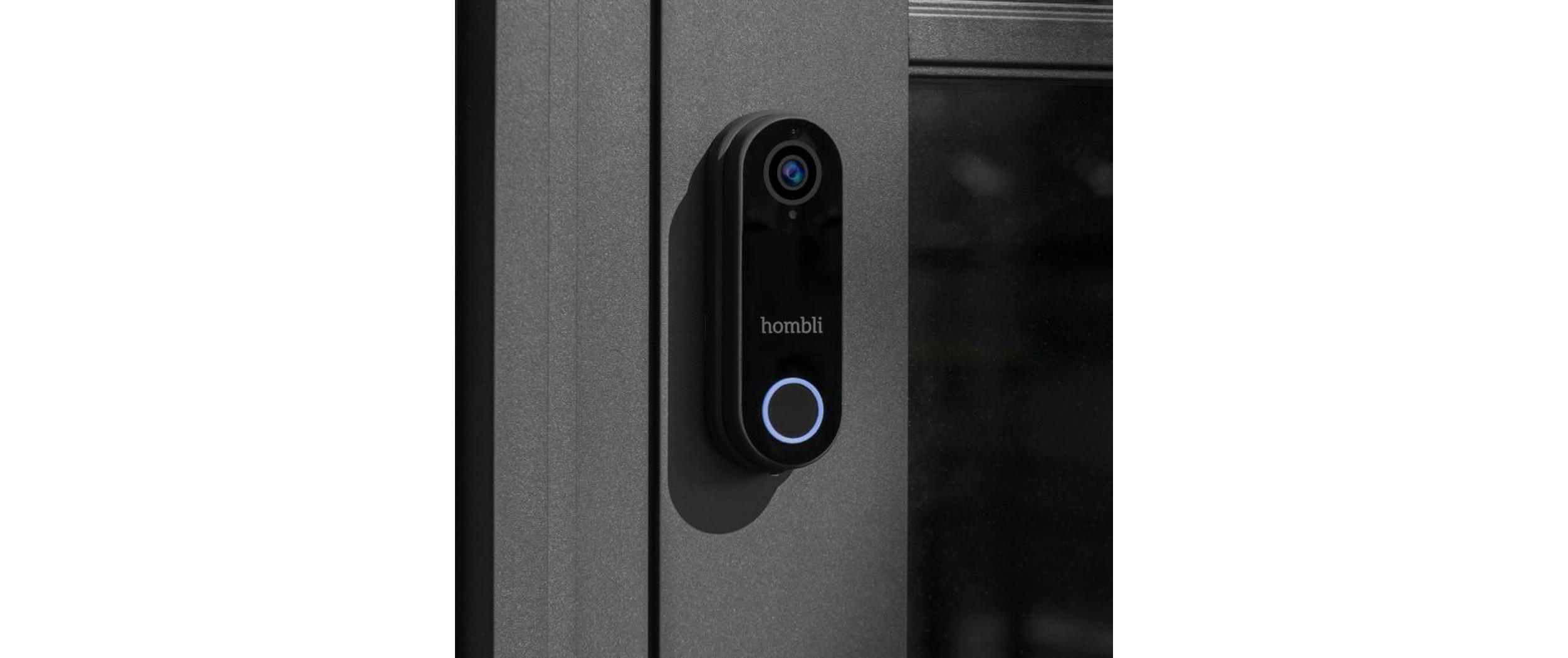 Smart Doorbell Pack, Schwarz<br>Hombli Smart Doorbell 2 und Hombli Chime 2 Türgong