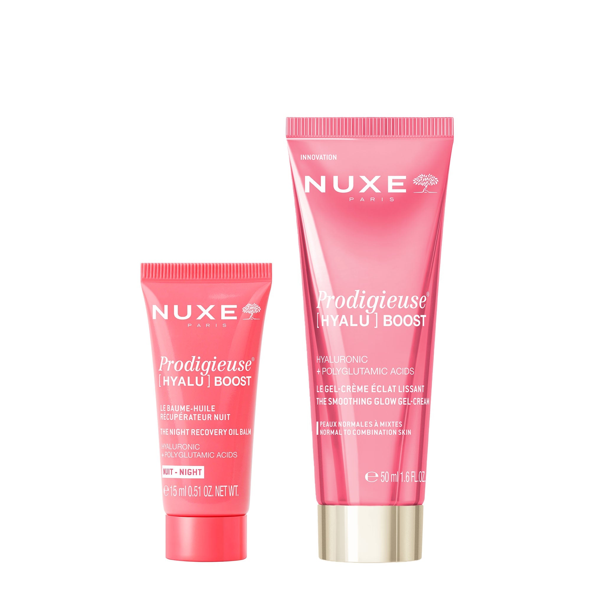 Entdeckungsduo –  The Smoothing Glow Gel-Cream & Der regenerierende Ölbalsam für die Nacht 15 ml gratis
