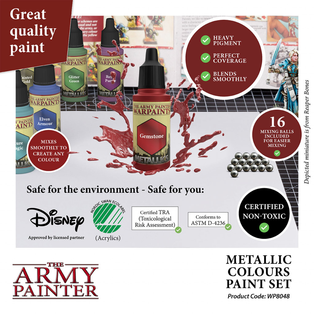 Warpaints Metallics Colors Paint Set