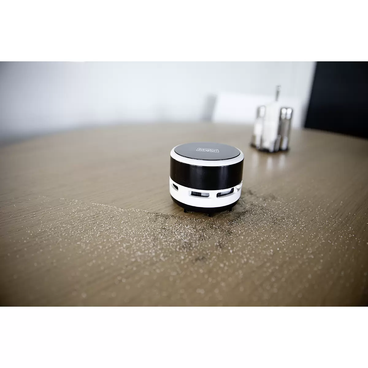 Mini-Tischsauger livington schwarz,weiss