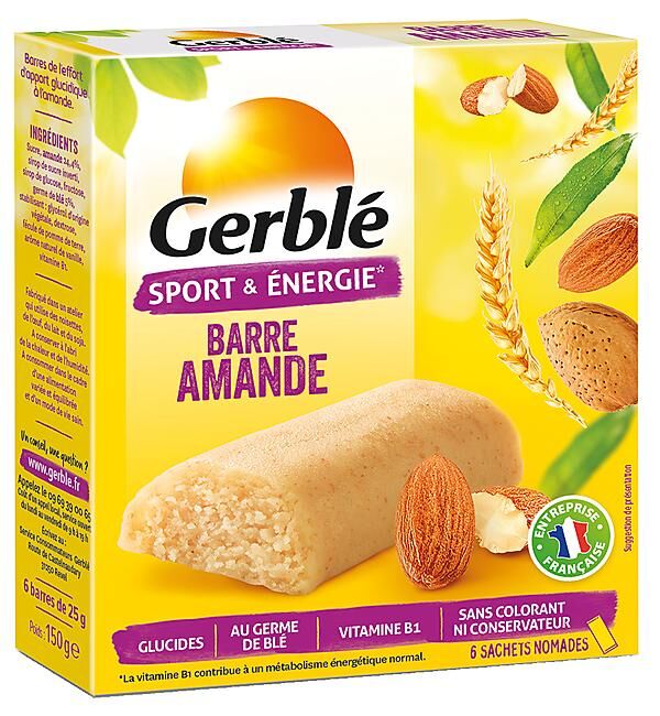 GERBLE - BARRES AMANDE X 6