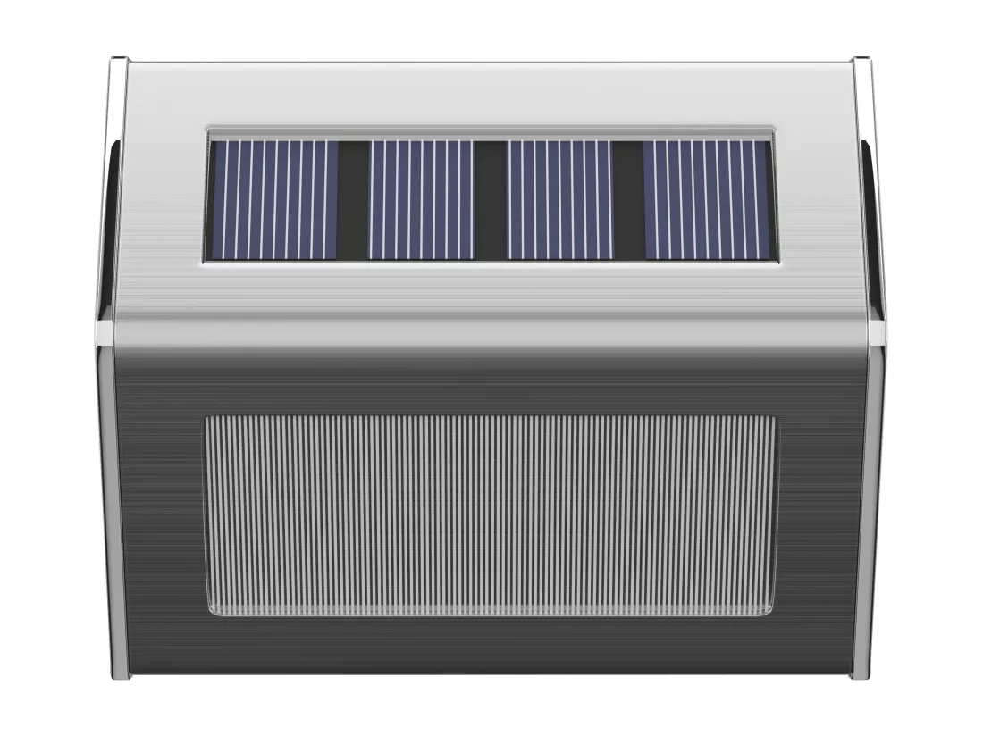 Applique solaire en acier inoxydable 20 lumens - L. 10 x H. 8.2 cm SKAGEN