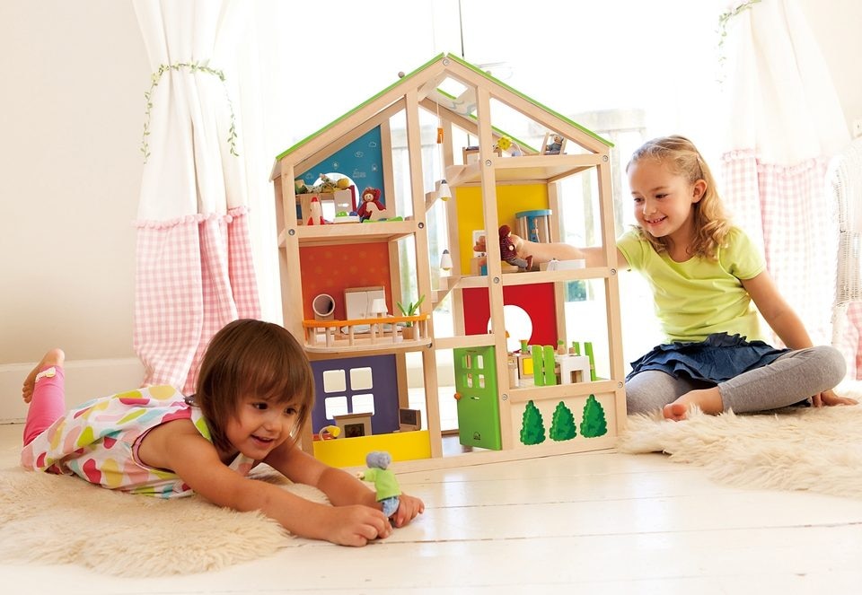 Hape Puppenhaus »Vierjahreszeiten« inkl. Puppenmöbel