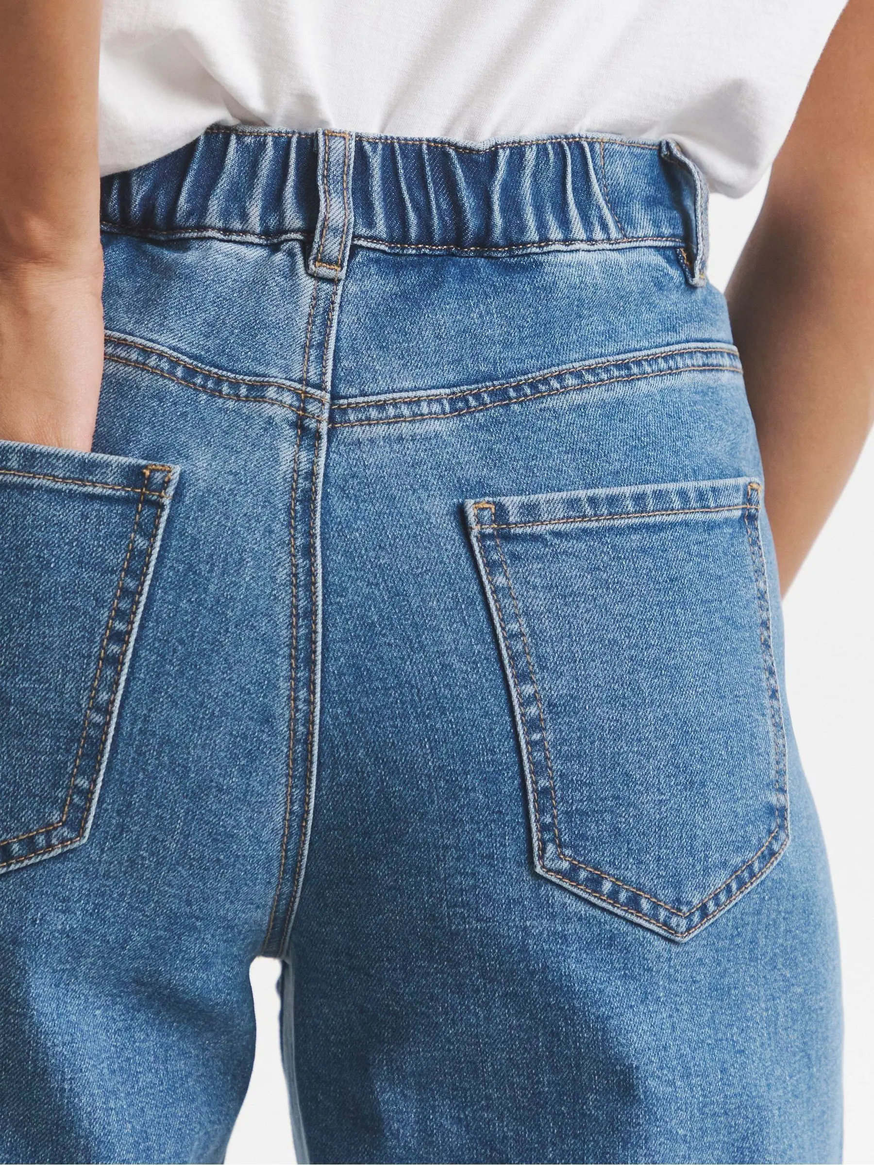 Simply Be Cropped Barrel Leg Jeans