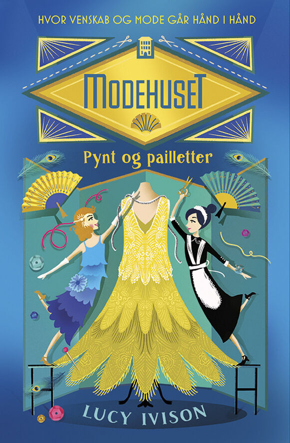 New Mags Modehuset 1: Pynt og pailletter Blå & gul