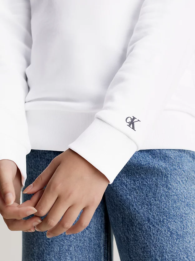 Moletom infantil de tecido atoalhado com logo.
