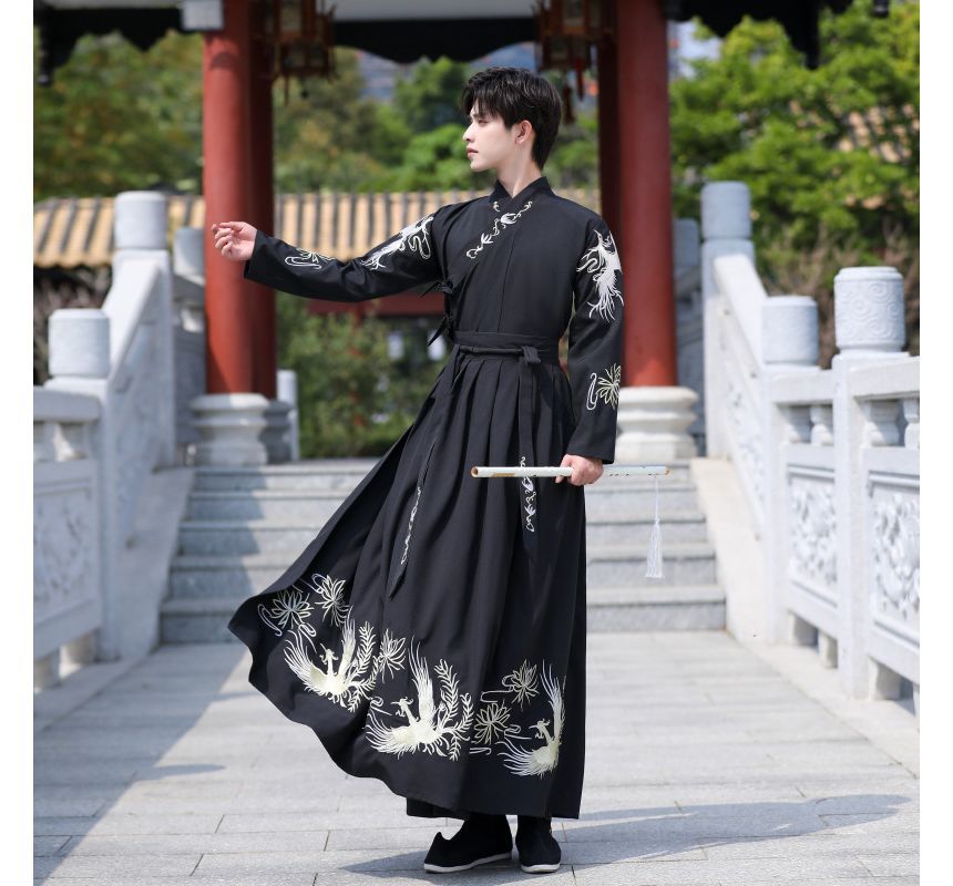 Pinocle - Geborduurd Hanfu-kostuum / Gewaad / Set